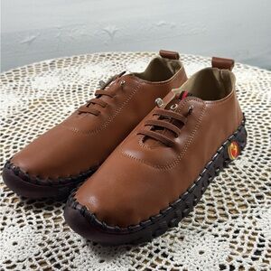 Ladies Classic Jimmystring Slip On Sneakers Brown Size 9M sku 3387